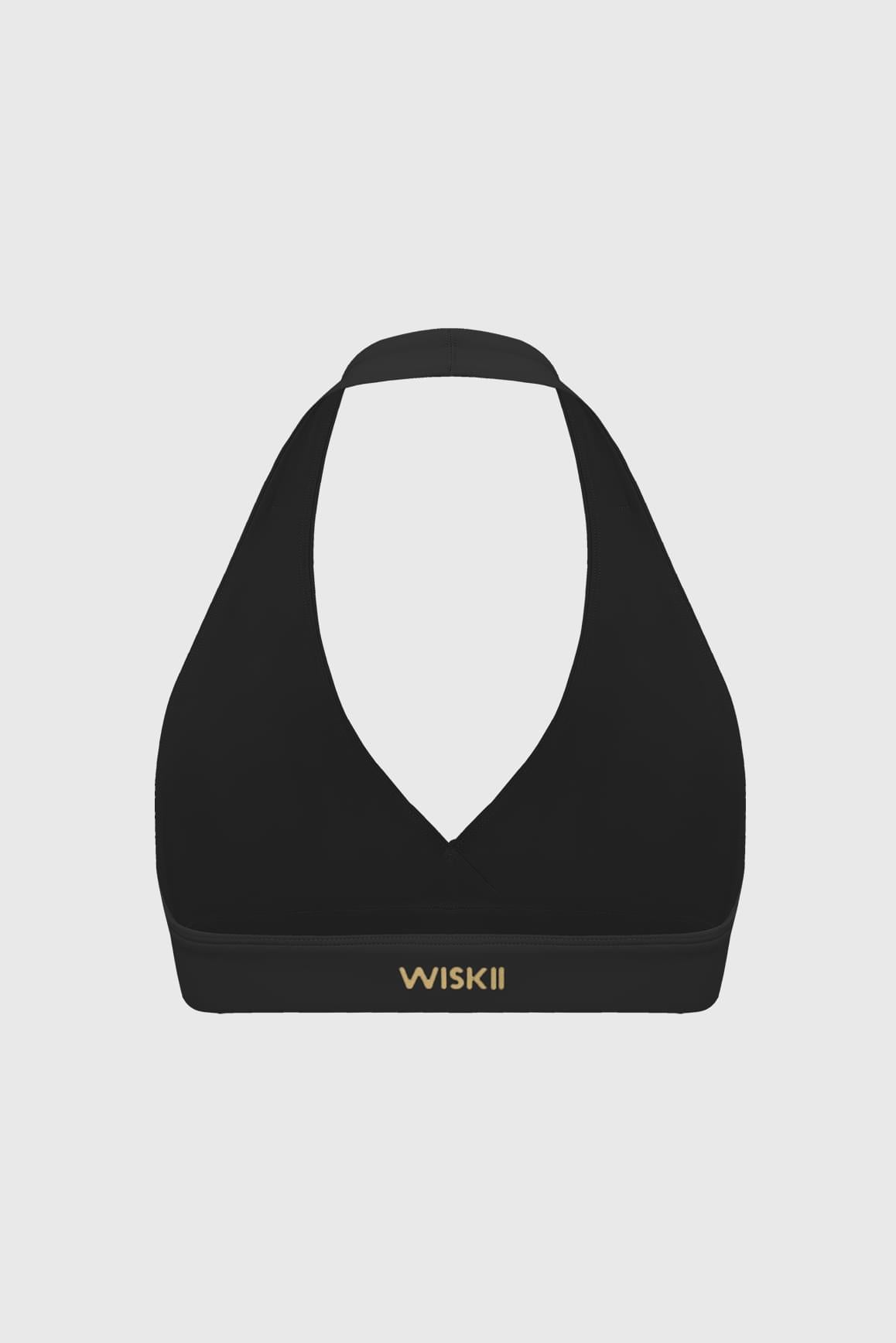 Ripple Ruched Halter Bra
