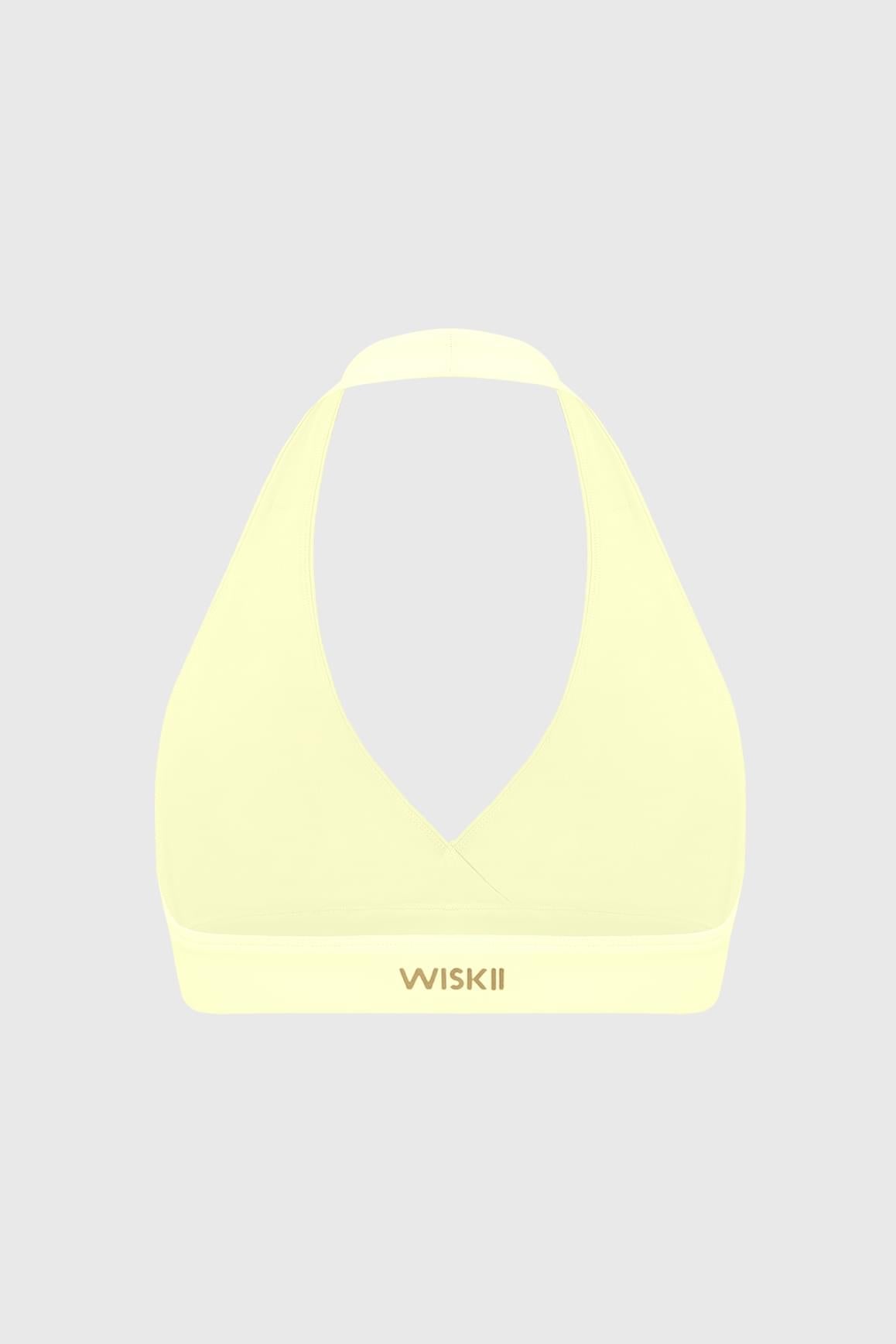 Ripple Ruched Halter Bra