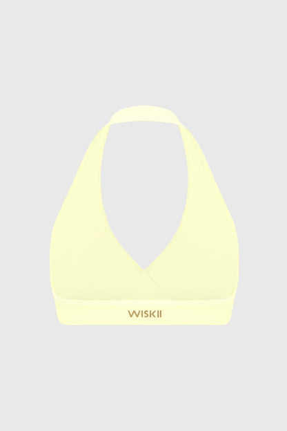 Ripple Ruched Halter Bra