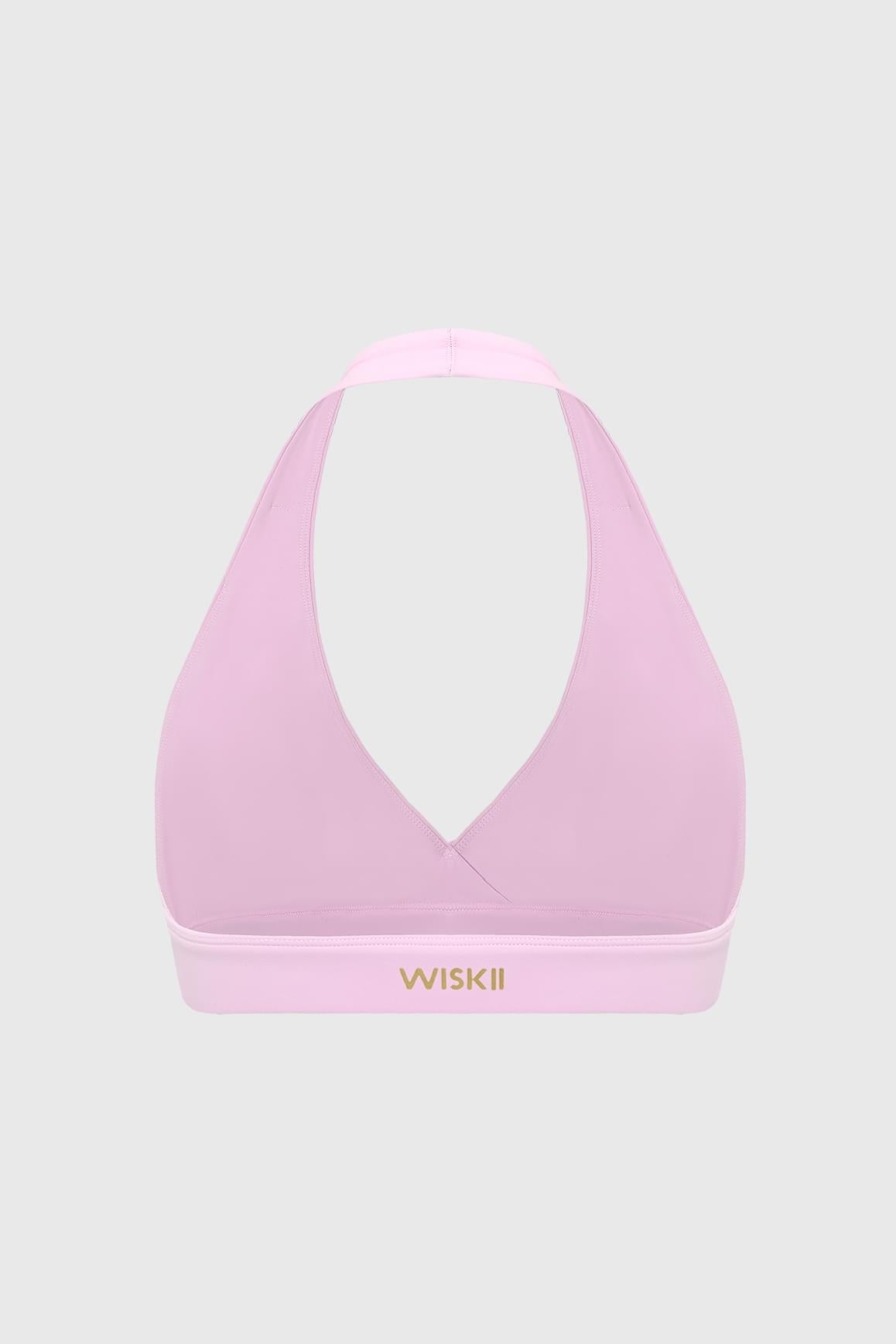 Ripple Ruched Halter Bra