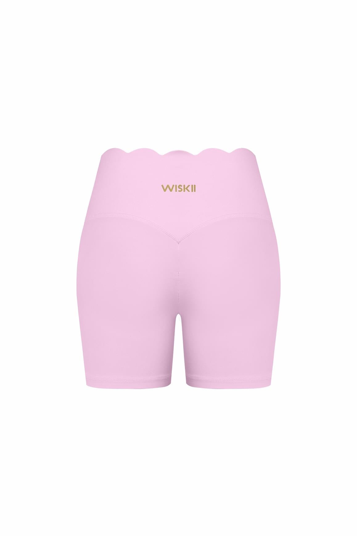 High-Waist Scallop Scrunch Short