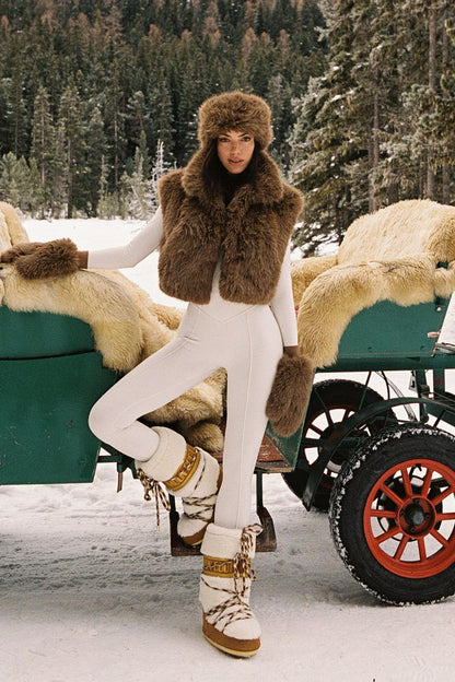 Frost Faux Fur Mittens