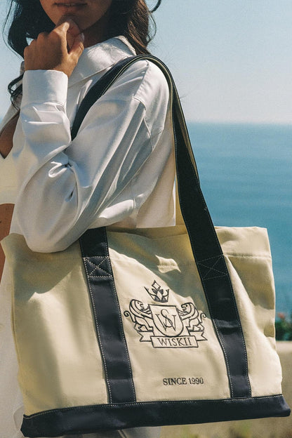 Riviera Canvas Club Tote Bag