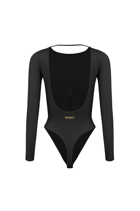 Long Sleeve Open Back Bodysuit