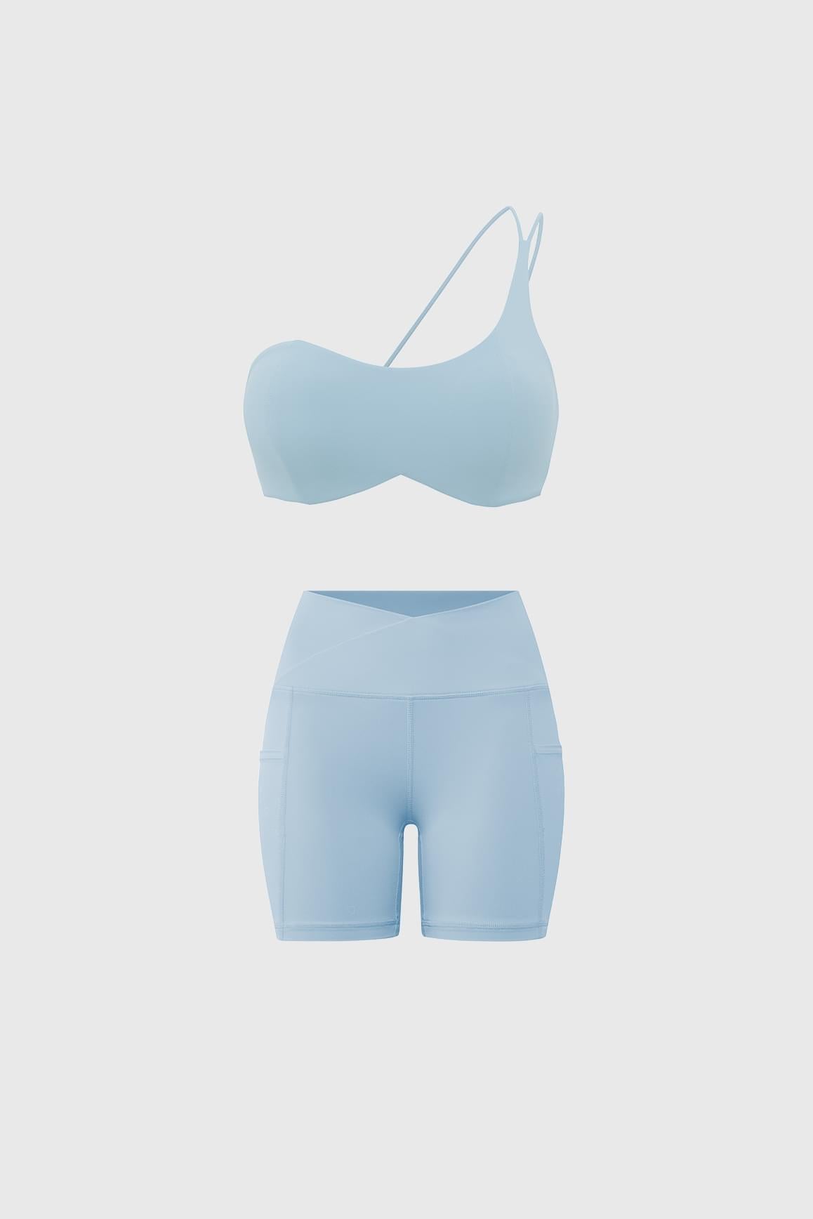 One Shoulder Contour Bra & V-Waist Vigorous Short