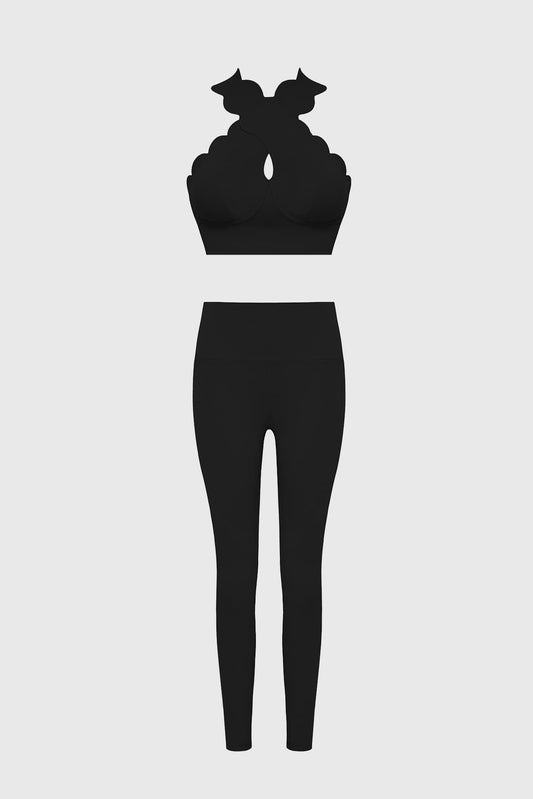Crisscross Bra & High Waist Training Legging