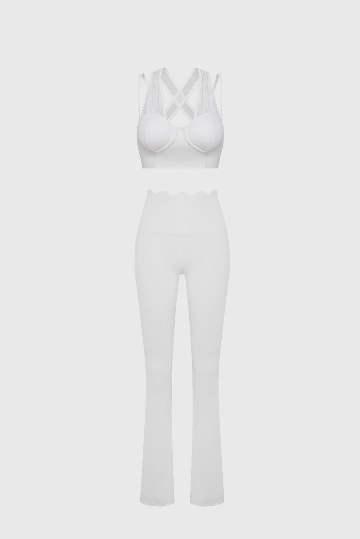 Victoria Corset Bra & High-waist Flare Legging