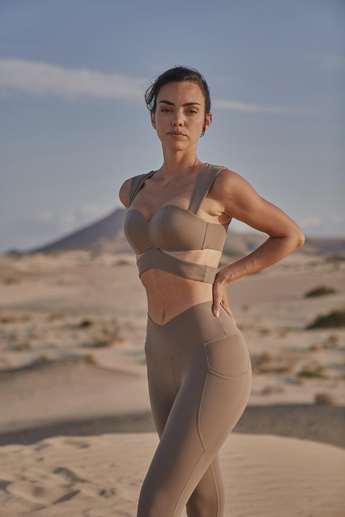 Elegant Corset Sports Bra & V-Waist Utility Legging