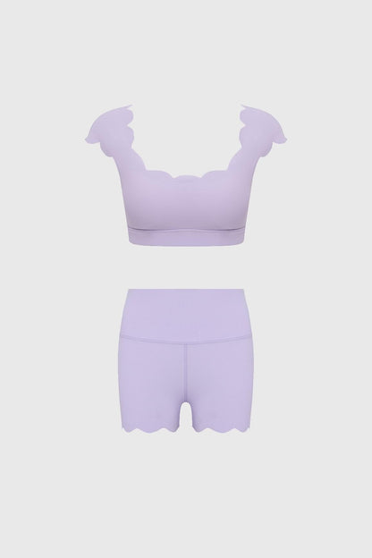 Wiskii Chic Bra Top & Leisure High-Waist Mini Short