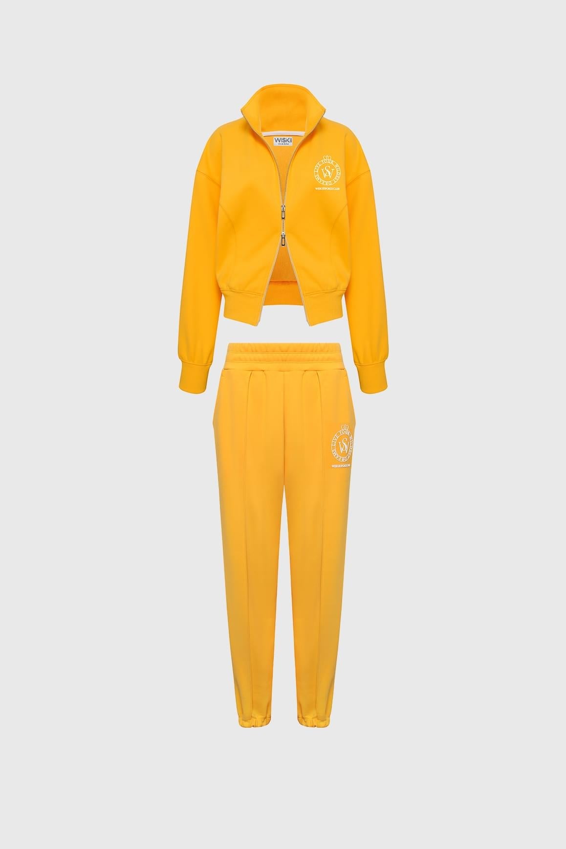 Wiskii Two-Way Zipper Jacket & Relaxed High-Waist Jogger