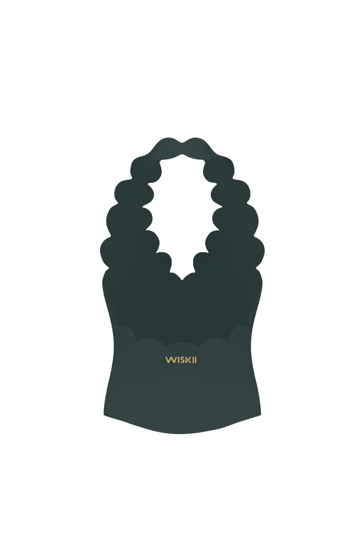Riviera Scallop Halter Bra Tank