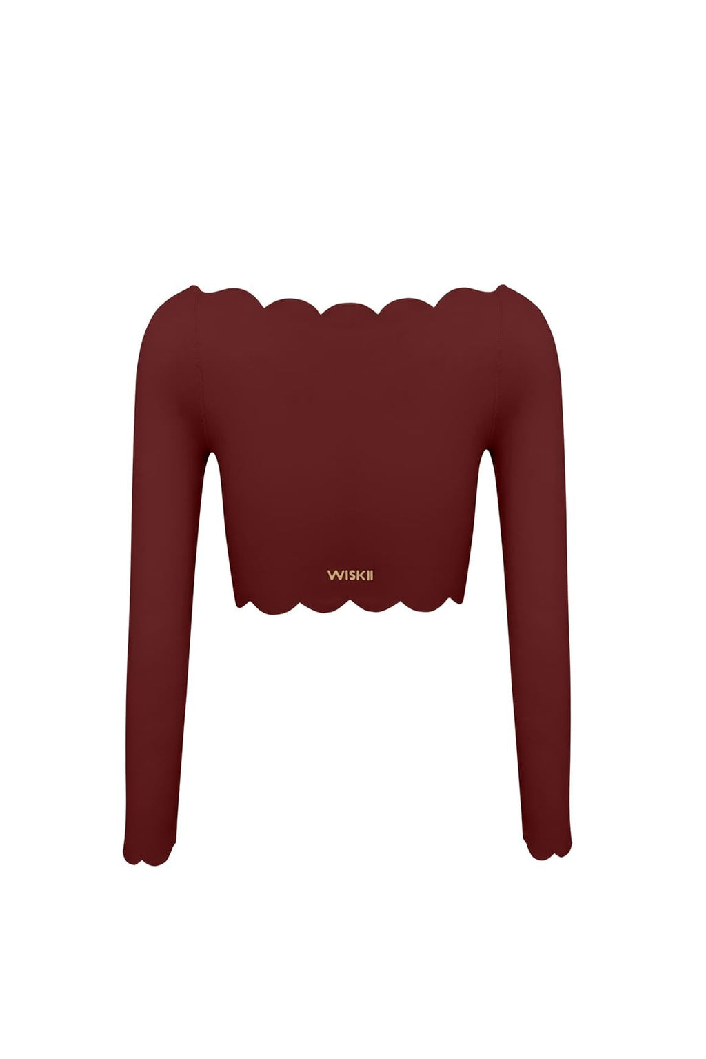 Off Shoulder Long Sleeve Crop Top