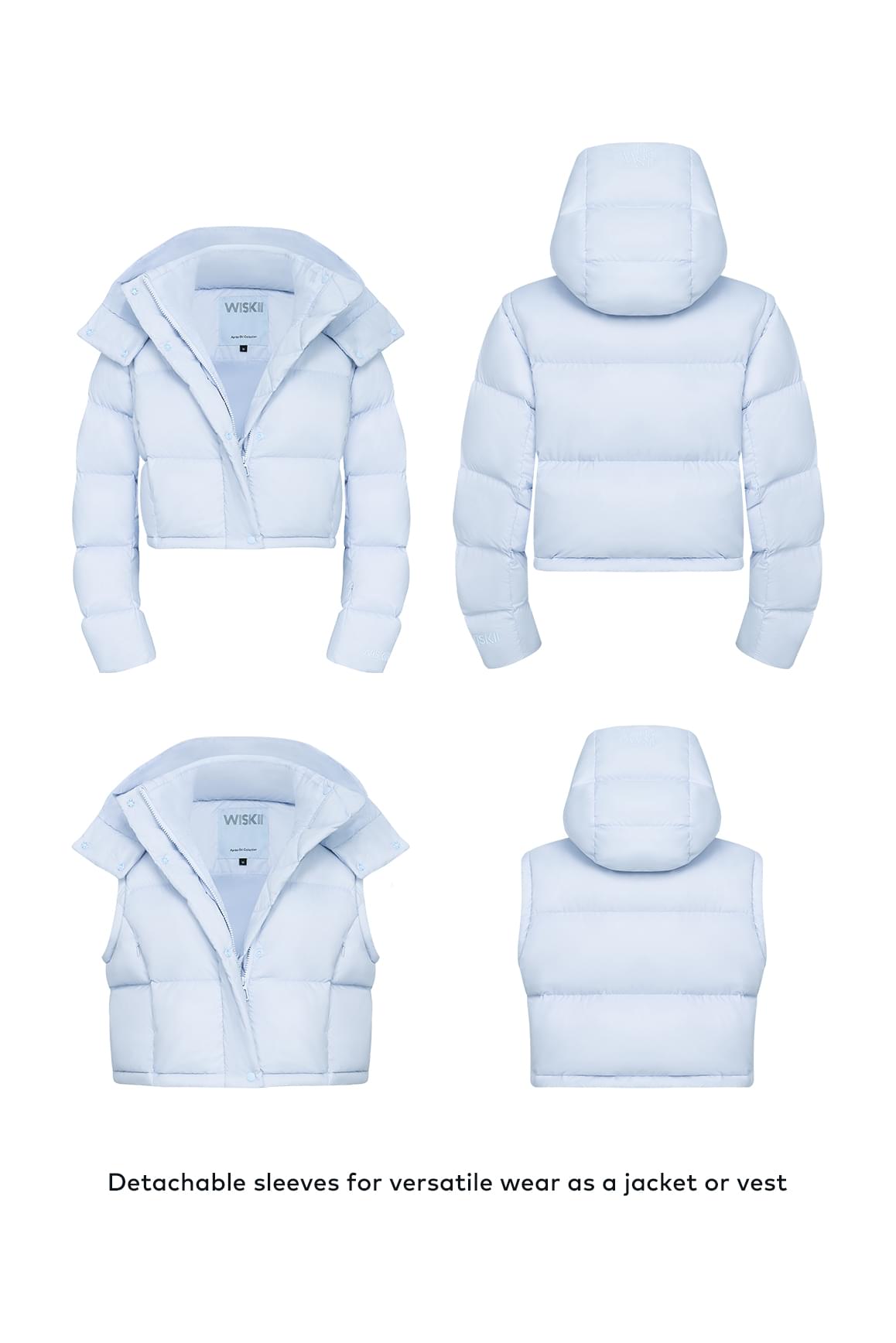 Wiskii Cropped Convert Down Jacket