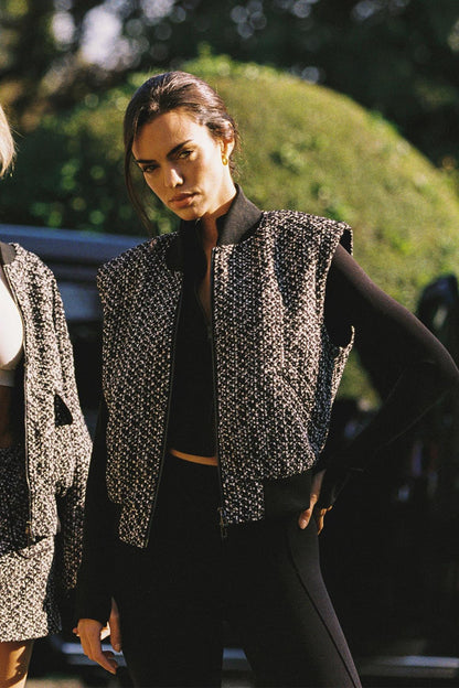 Hourglass Cropped Full Zip Jacket