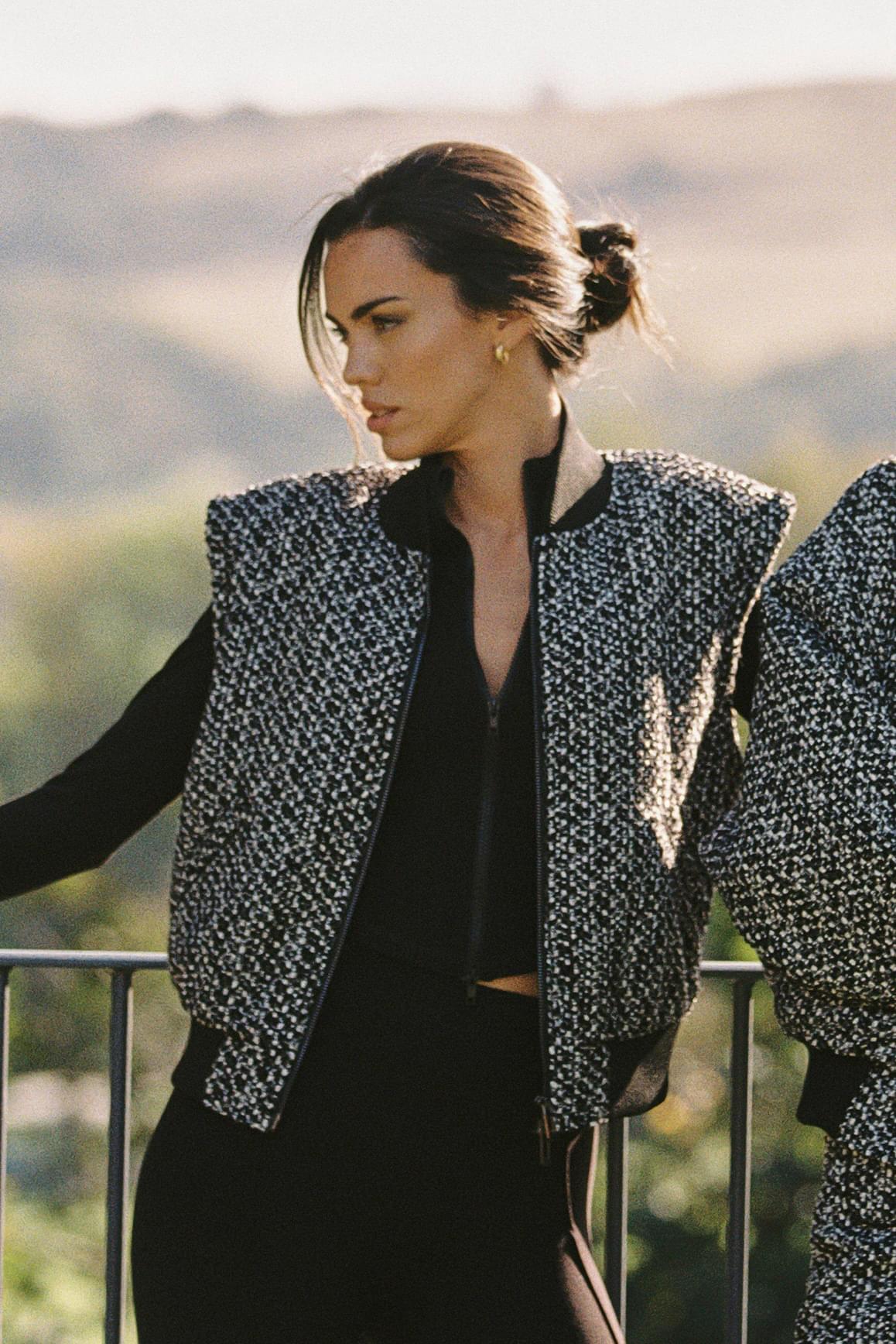 Hourglass Cropped Full Zip Jacket