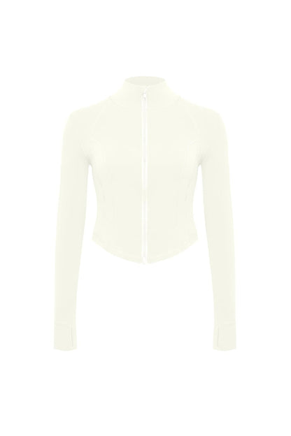 Hourglass Cropped Full Zip Jacket