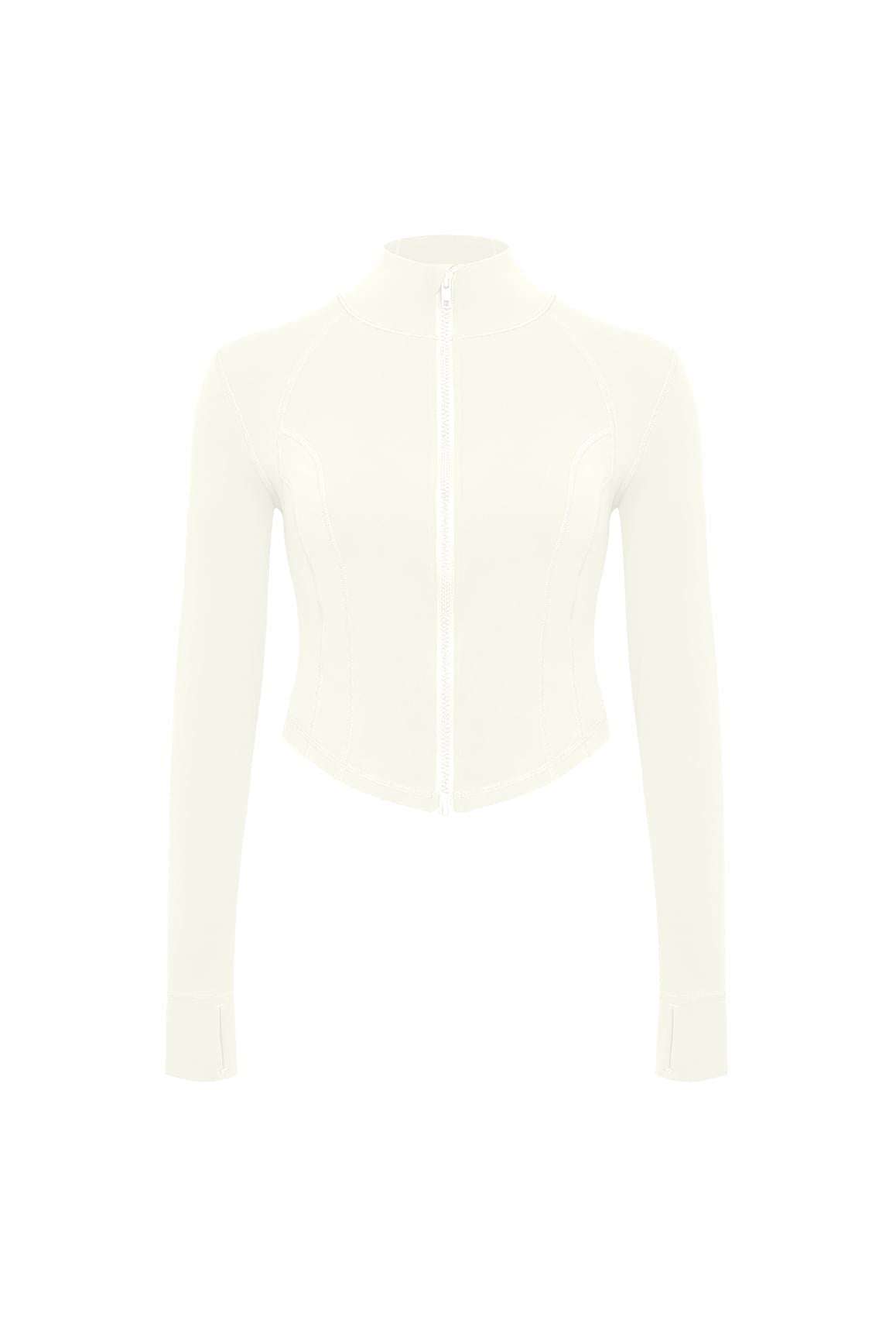 Hourglass Cropped Full Zip Jacket