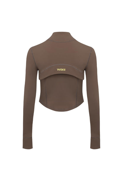 Hourglass Cropped Full Zip Jacket