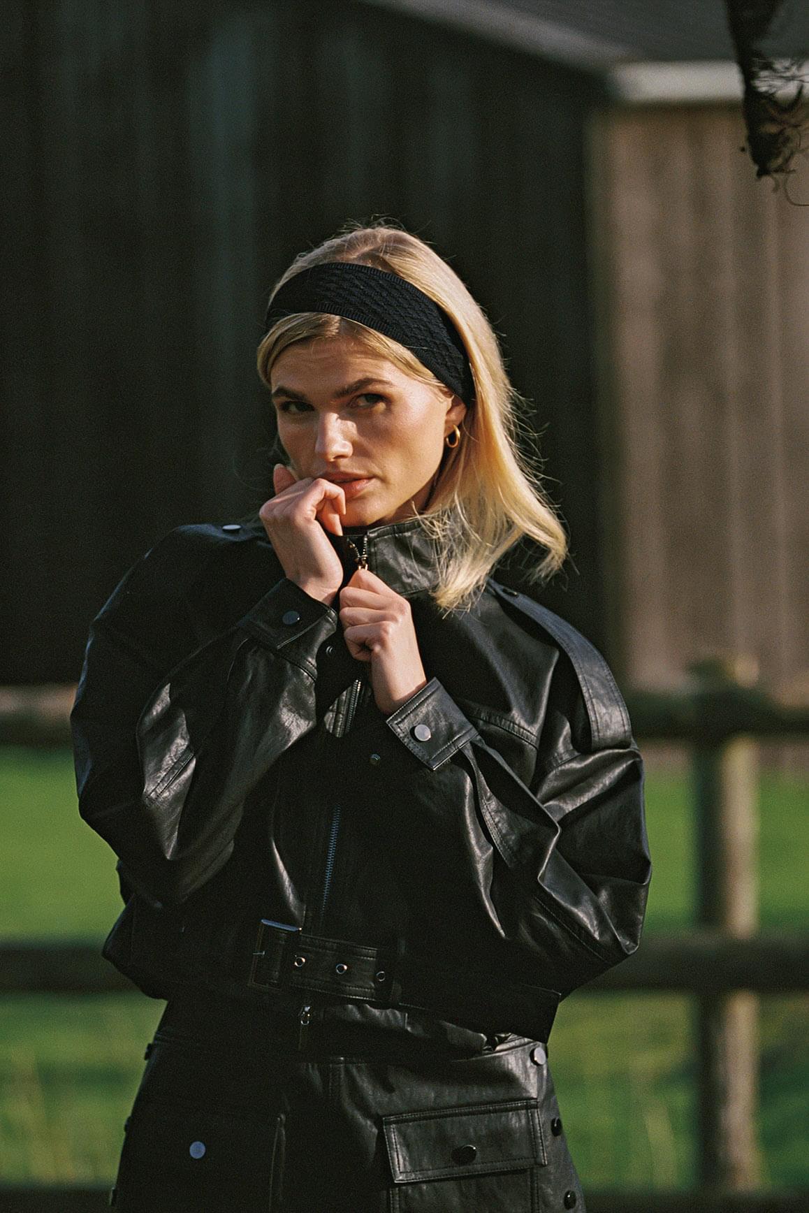 Retro Faux Leather Jacket