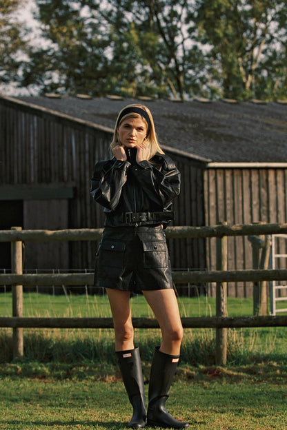 Retro Faux Leather Jacket