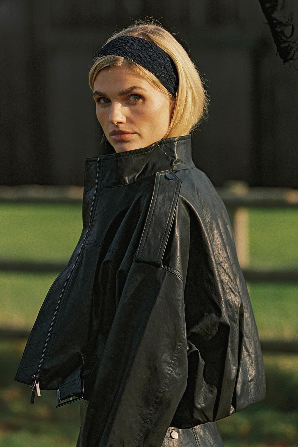 Retro Faux Leather Jacket