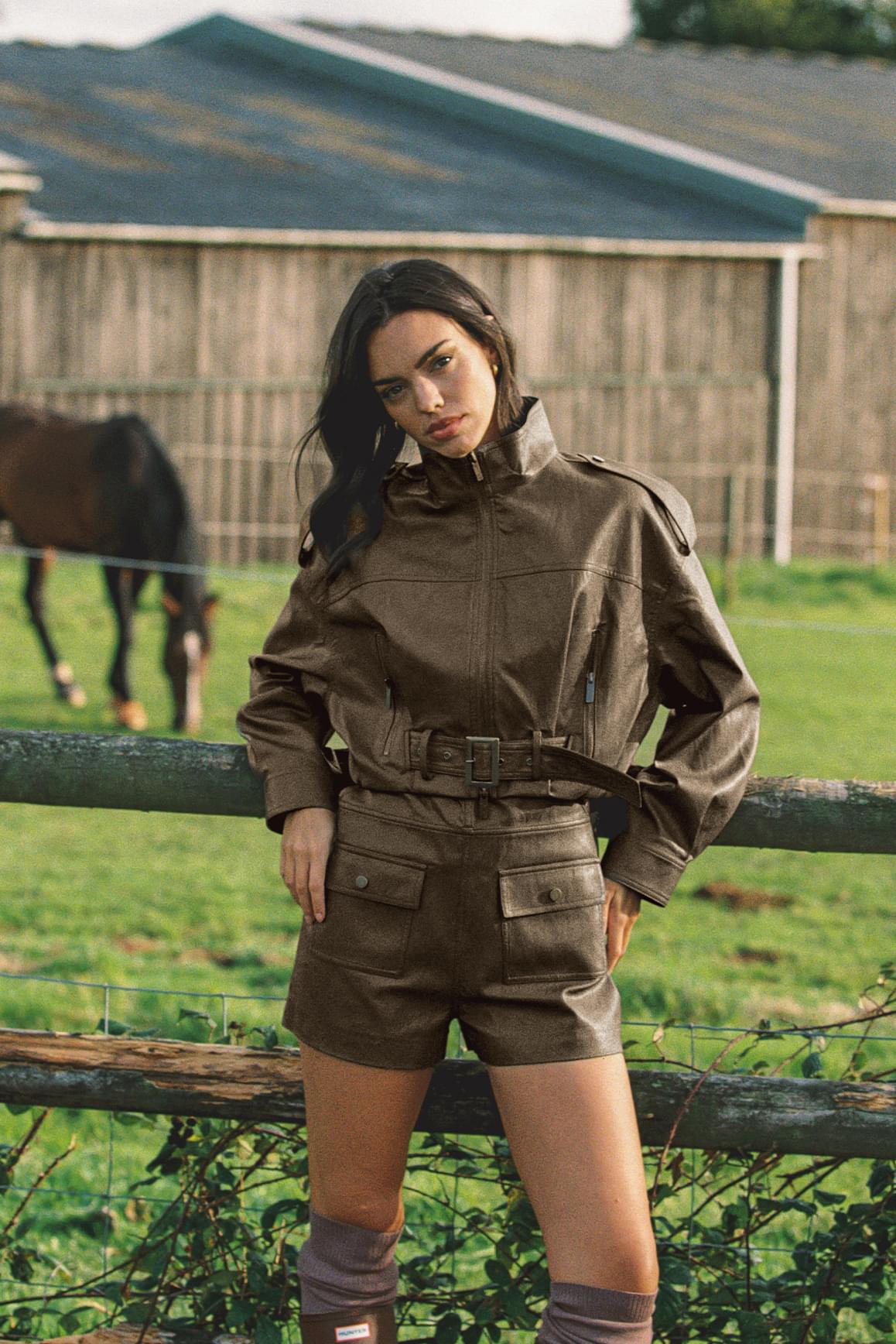 Retro Faux Leather Jacket