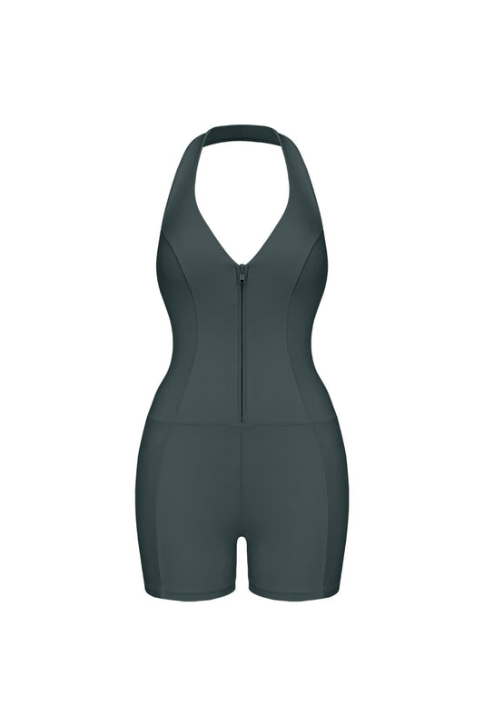 Riviera Hourglass Zip Front Romper