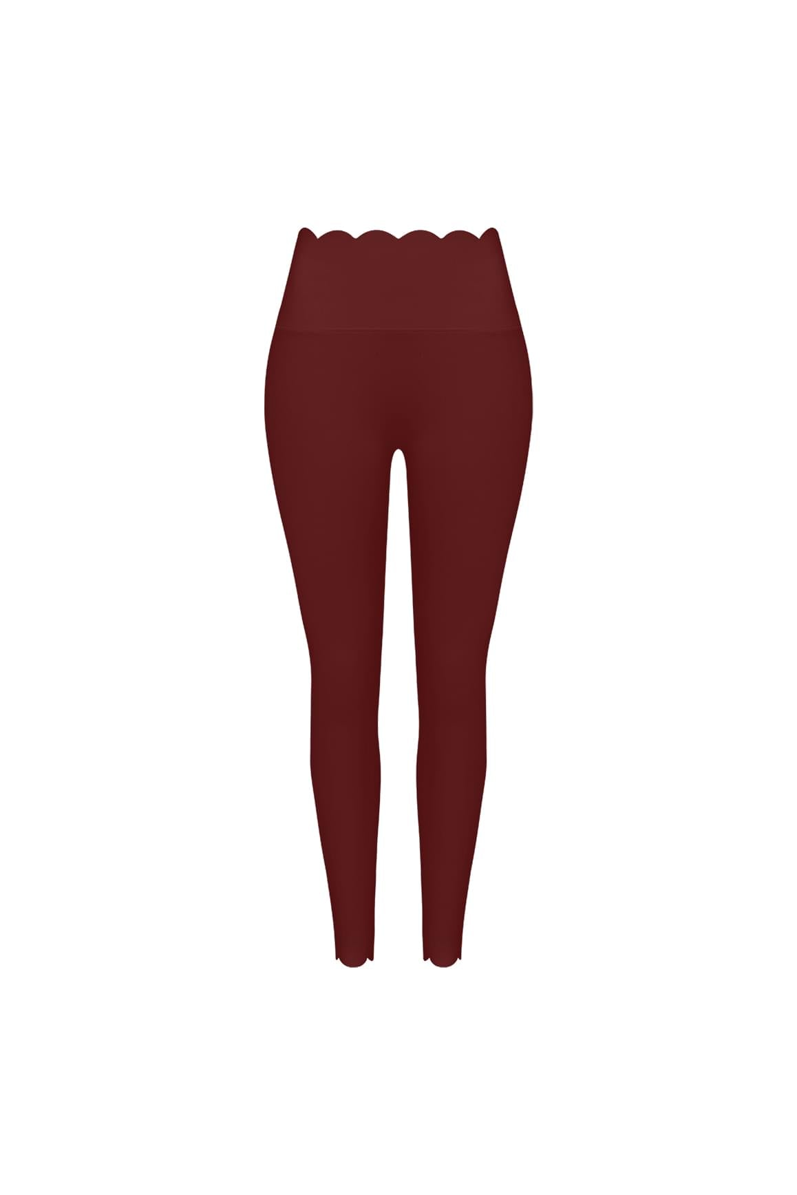 High-Waist Scallop Scrunch Legging