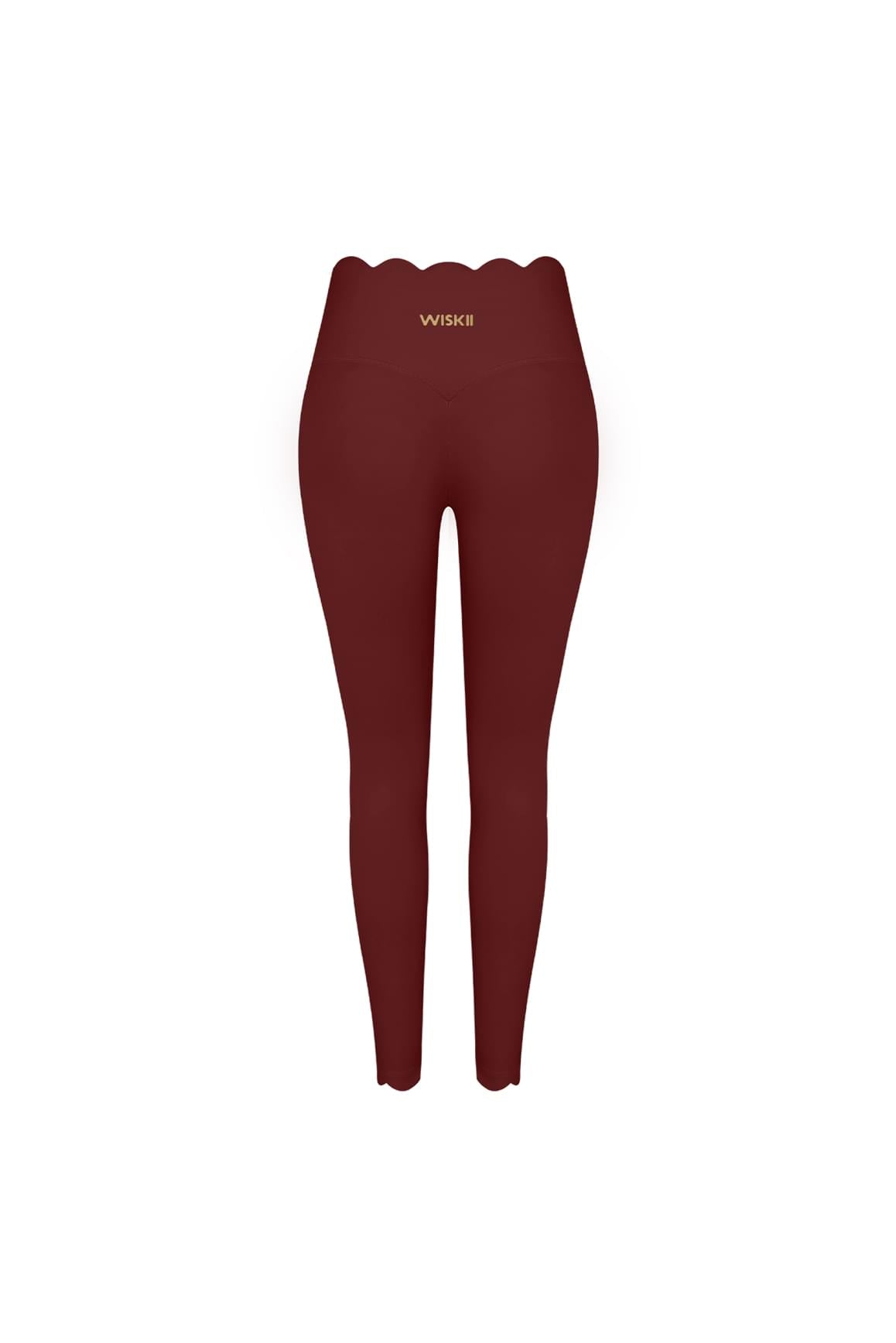 High-Waist Scallop Scrunch Legging