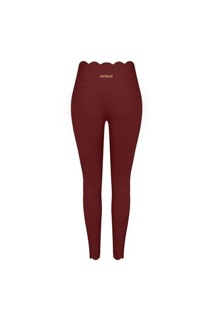 High-Waist Scallop Scrunch Legging