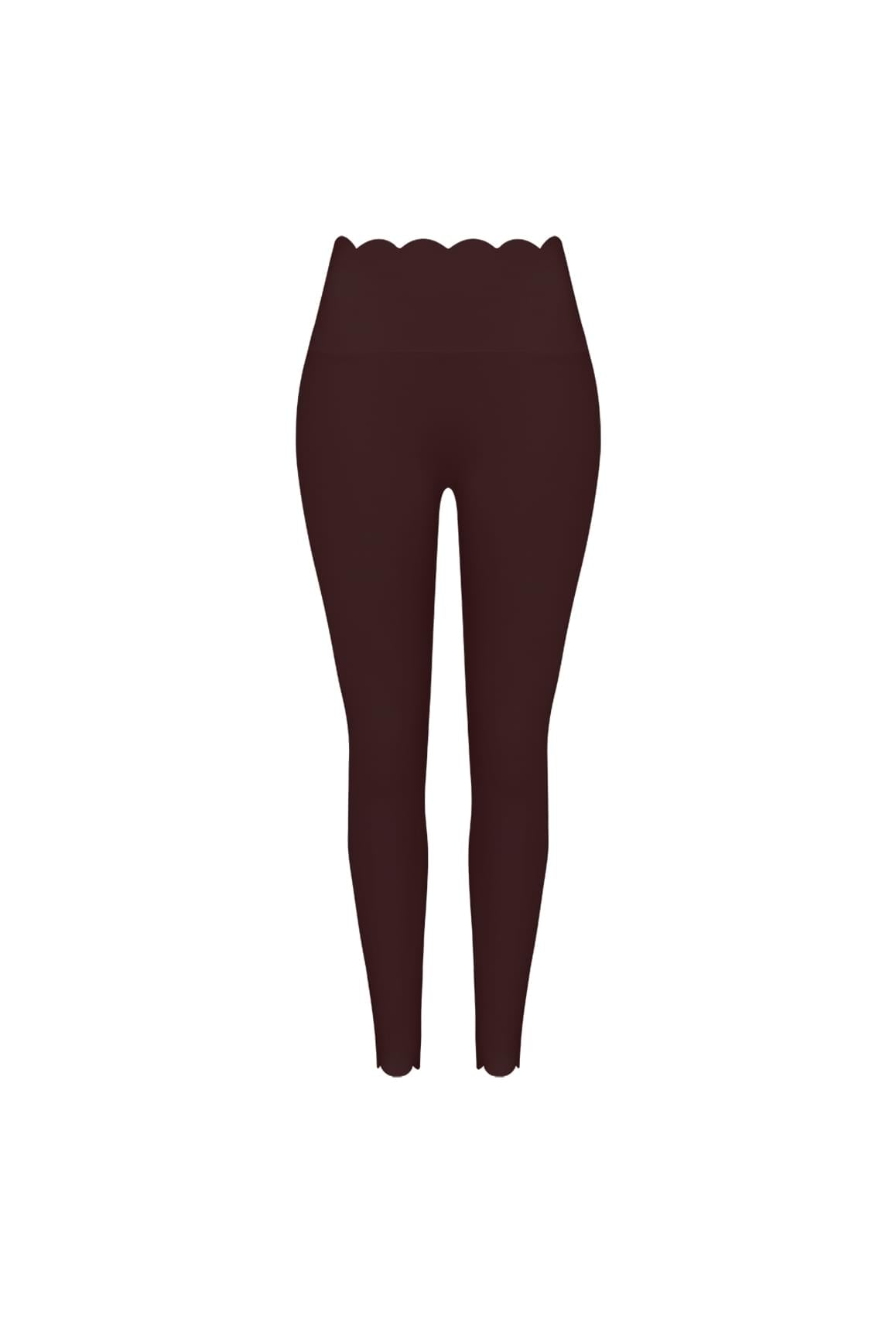 High-Waist Scallop Scrunch Legging