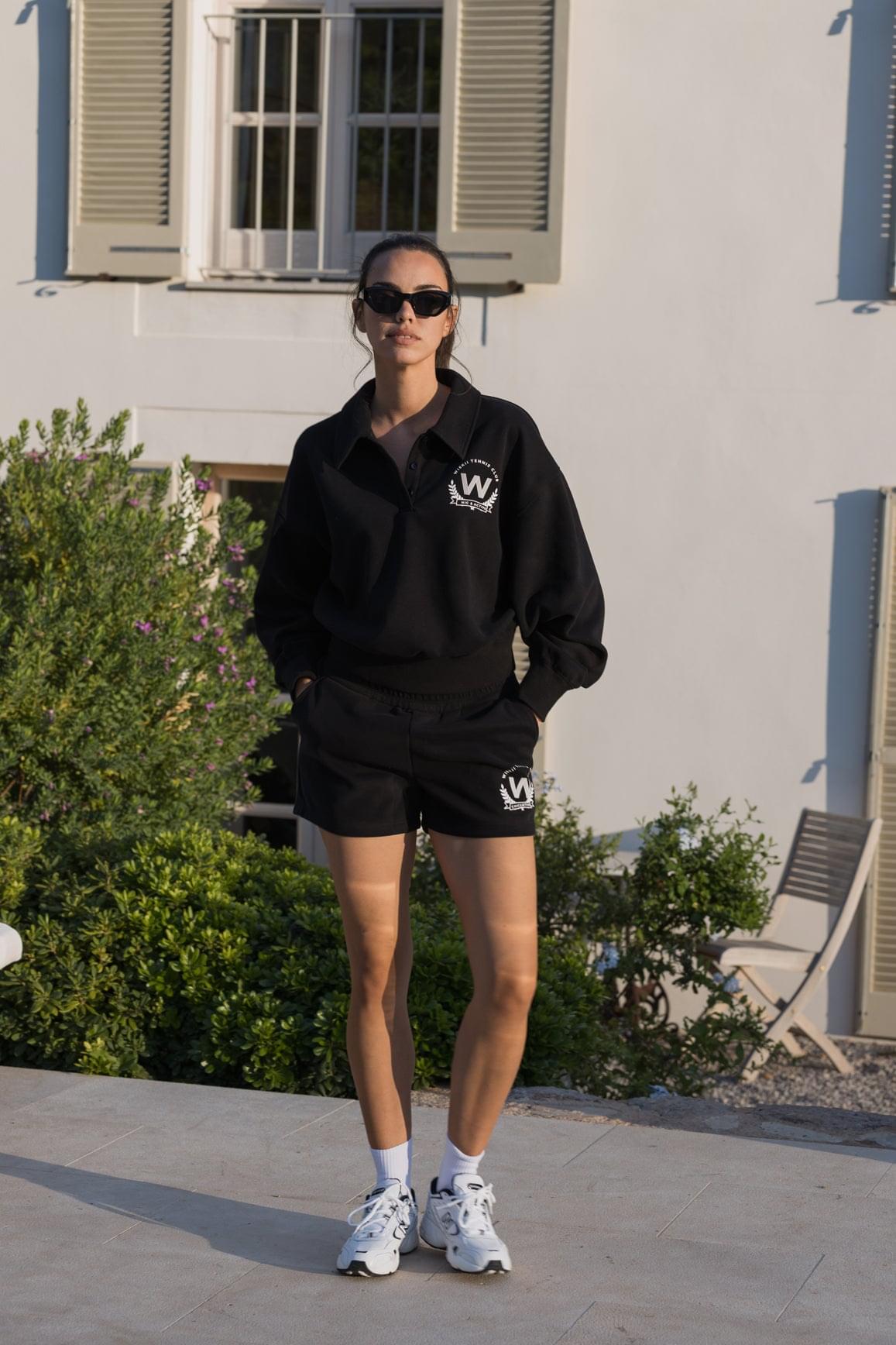 Polo Button Short Lounge Set
