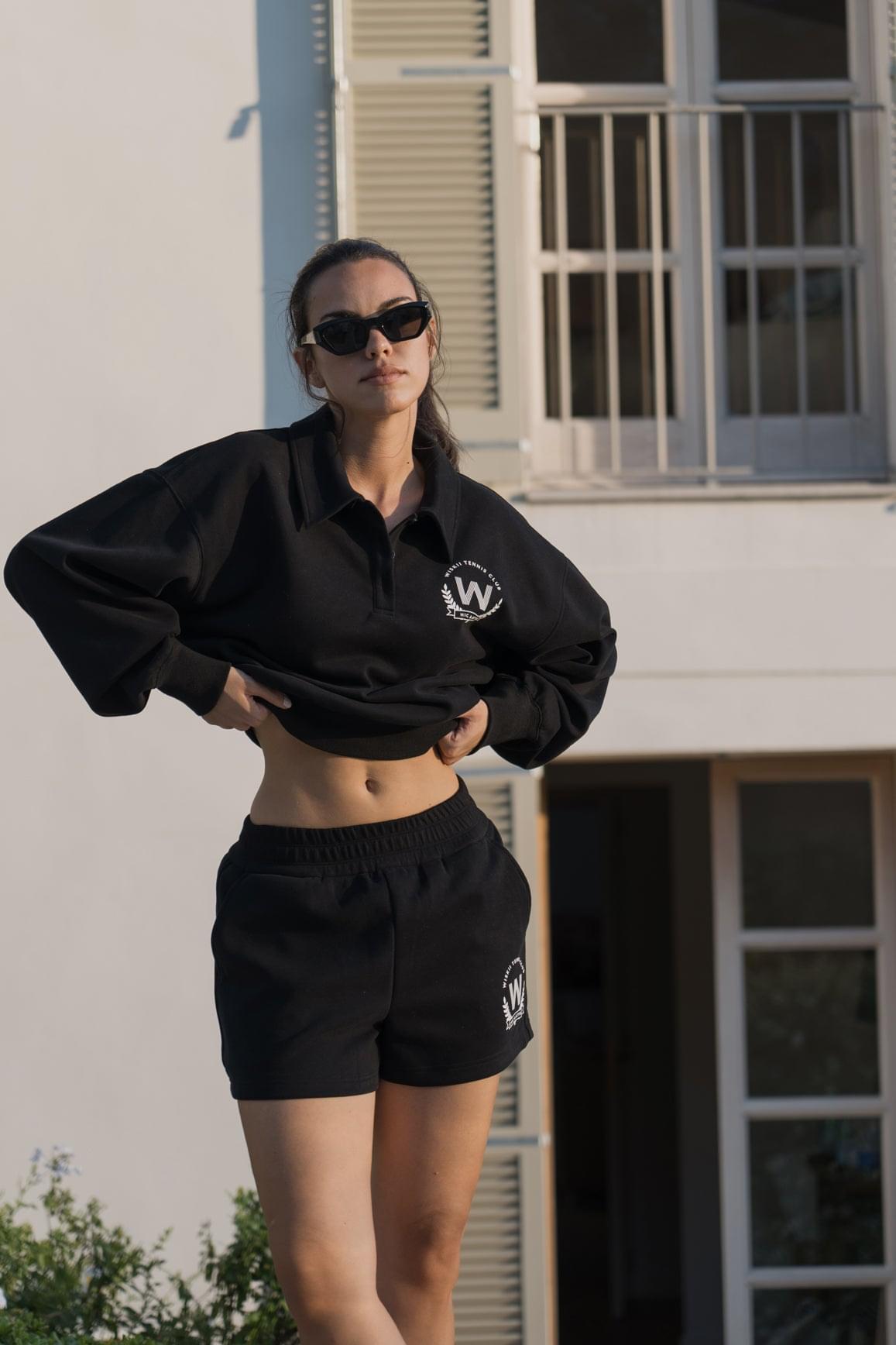 Polo Button Short Lounge Set