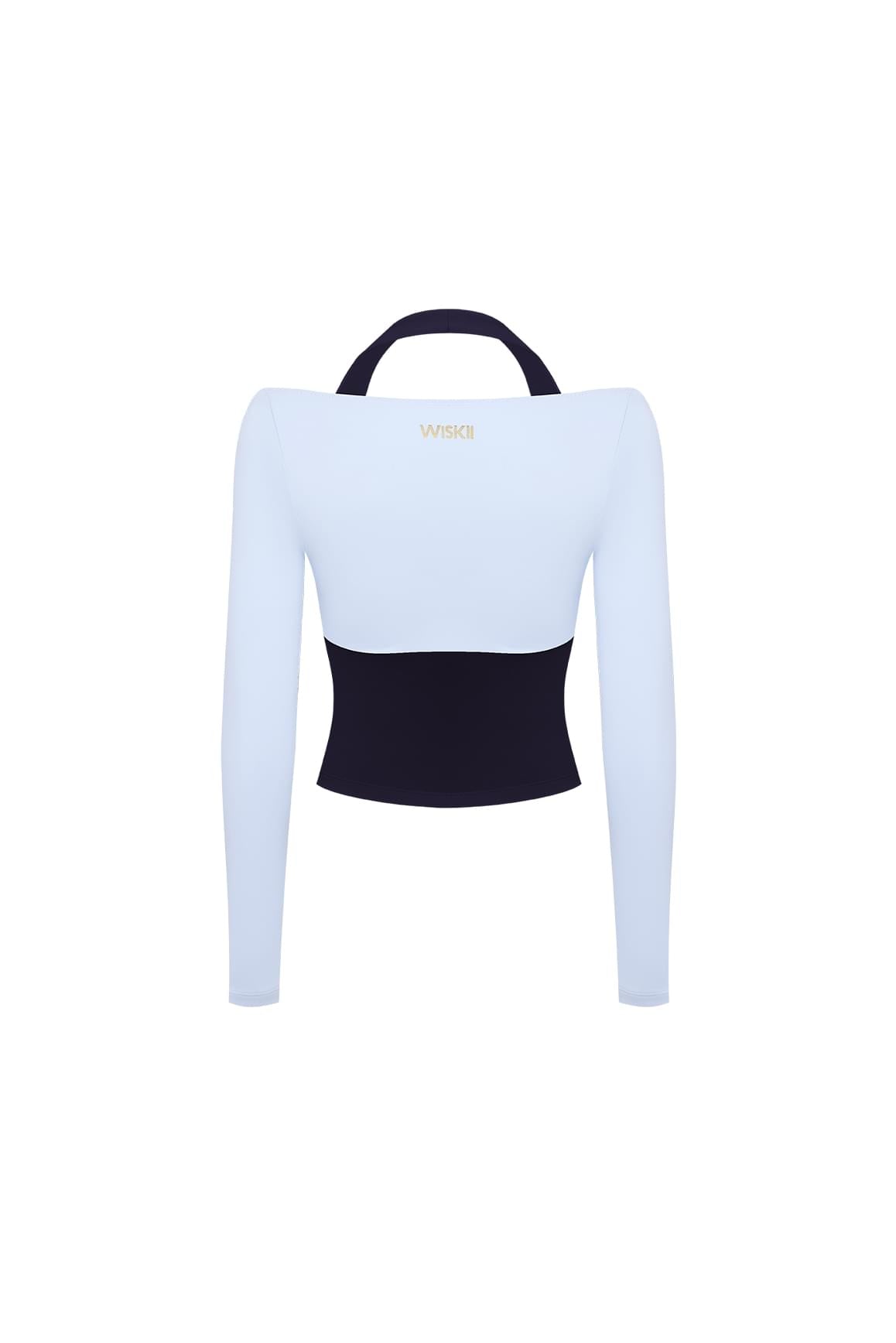 Colorblock One-Piece Long Sleeve Top