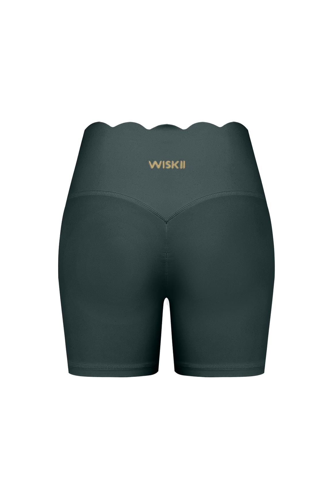 High-Waist Scallop Scrunch Short