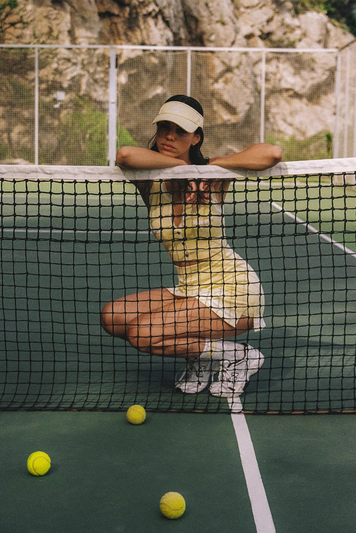 Mirto Knit Button Tank Top & Mirto Knit Tennis Skirt