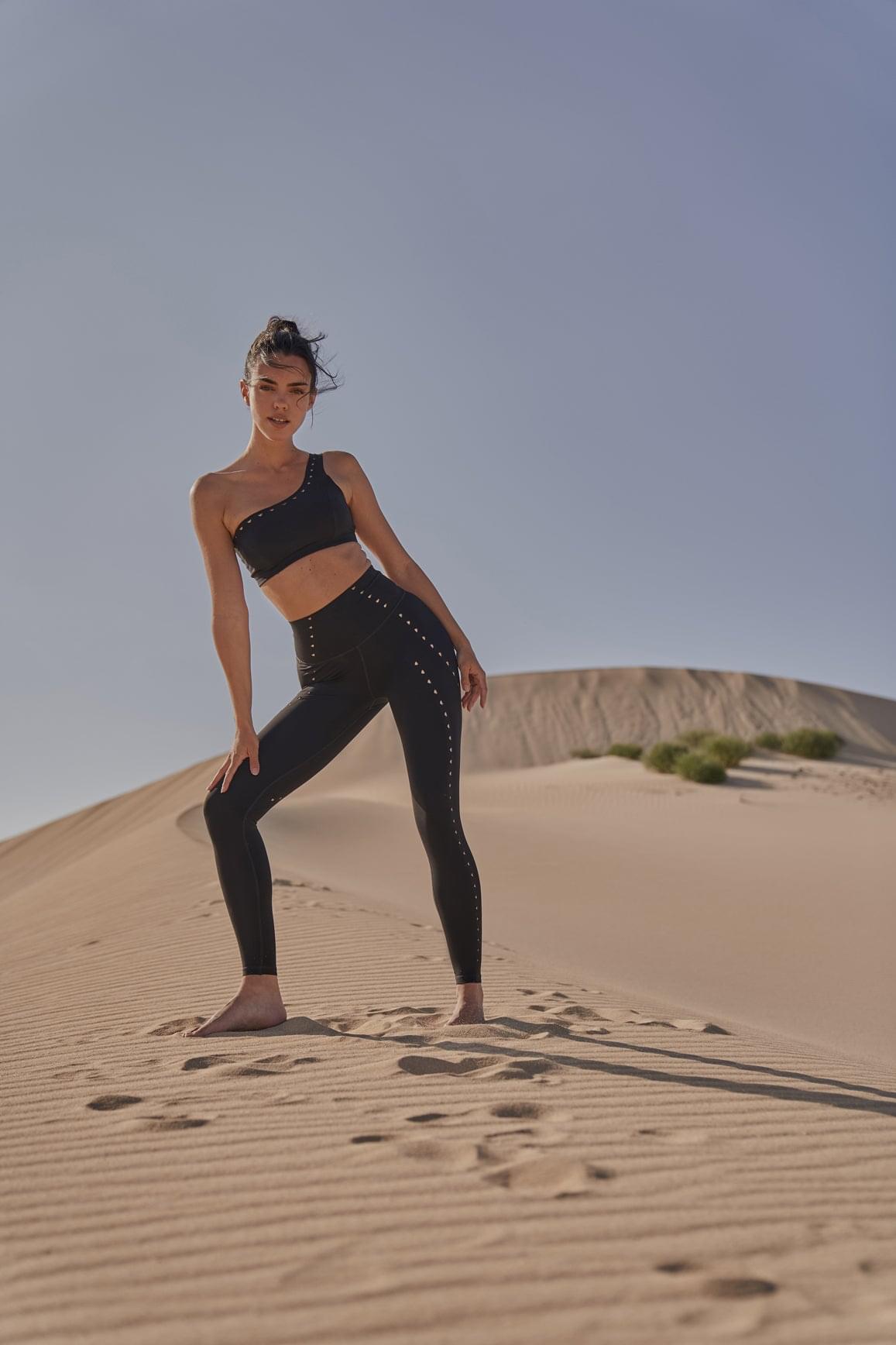 One-shoulder Laser Cut Sports Bra