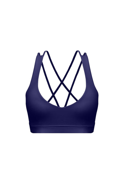 Scoop Neck Crossback Bra