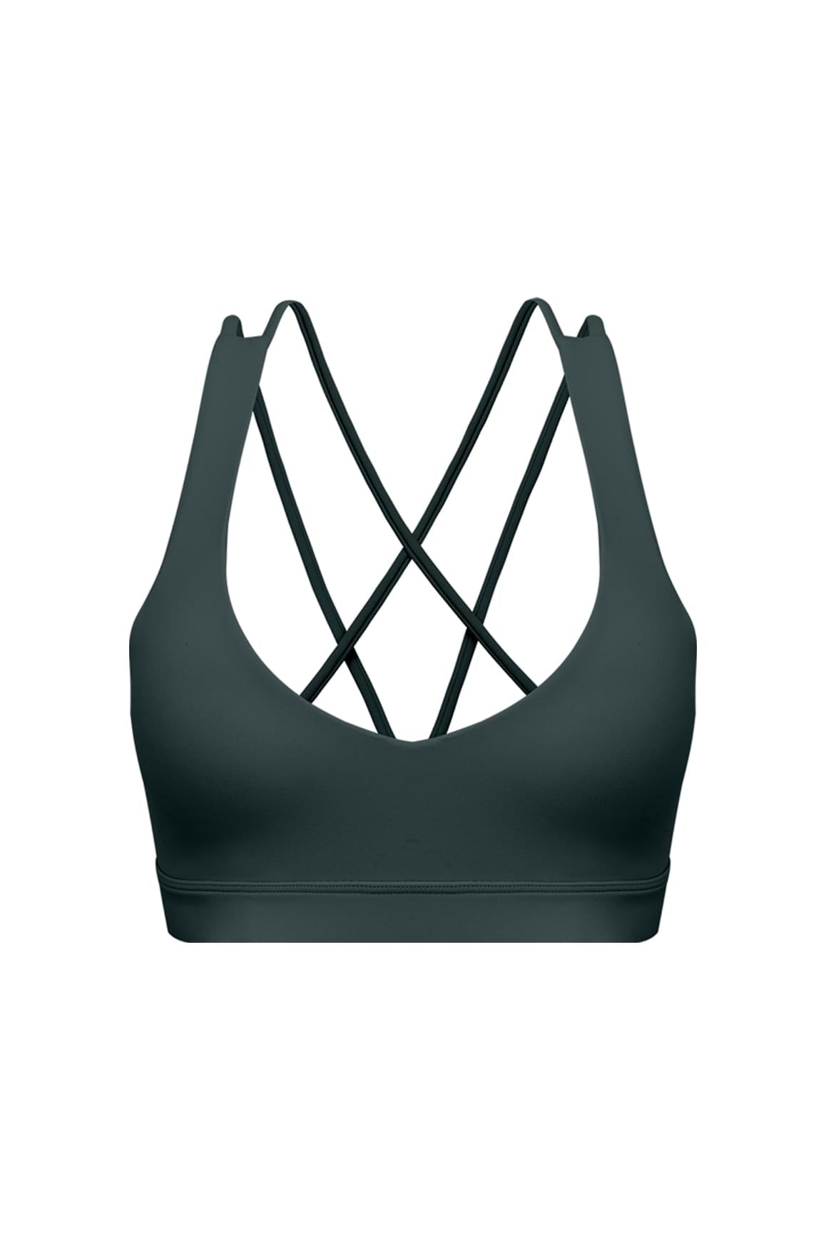 Scoop Neck Crossback Bra