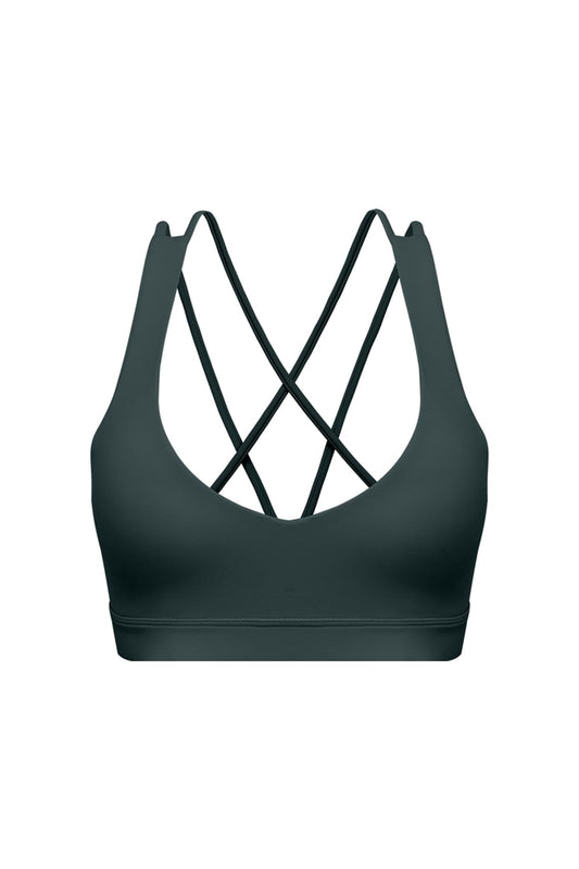Scoop Neck Crossback Bra