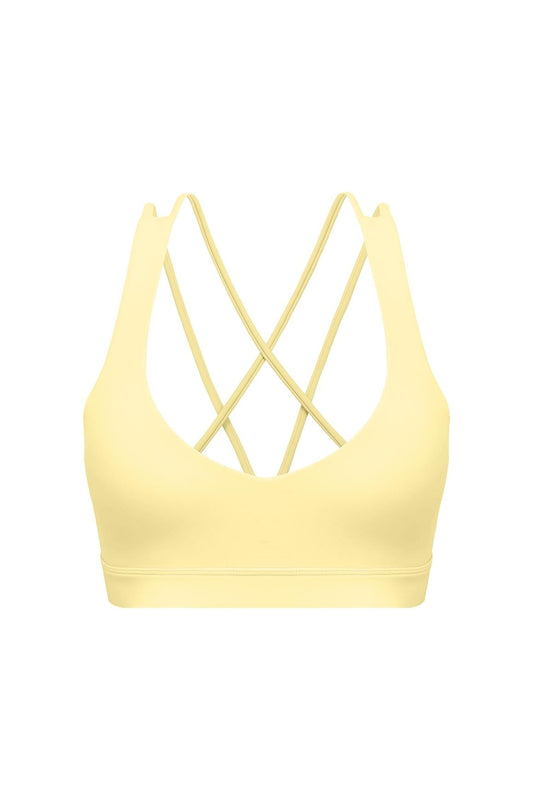 Scoop Neck Crossback Bra