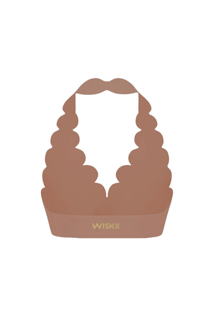 V-Cut Scallop Halter Bra