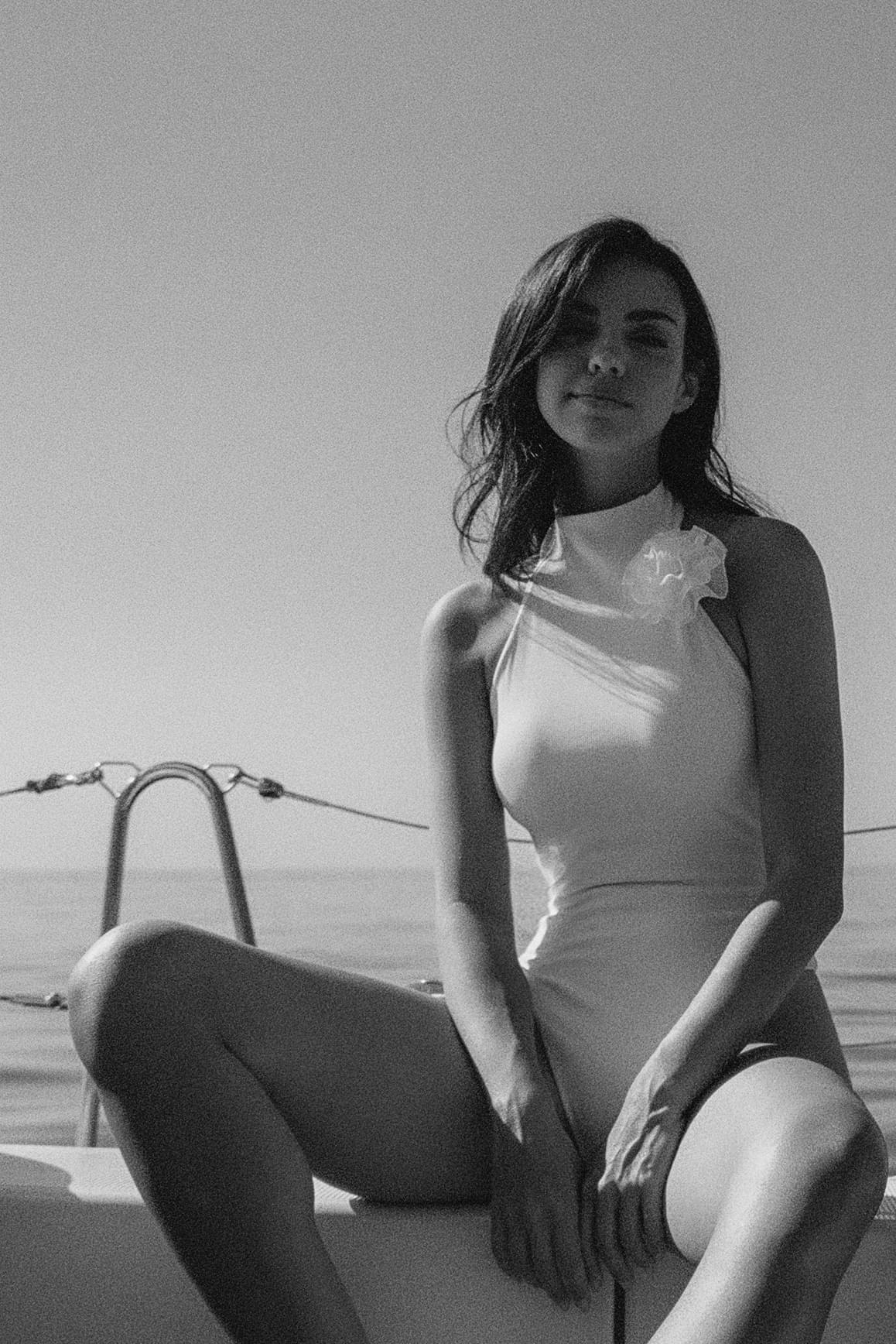 Riviera Floral Backless One-piece Swimsuit