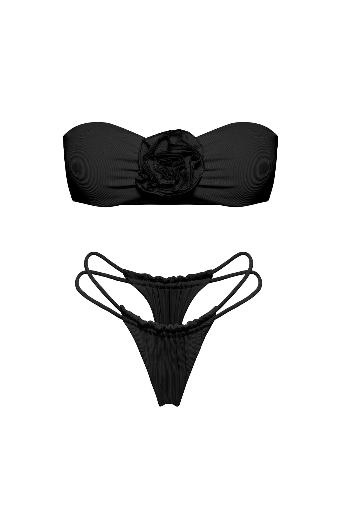 Riviera Floral Strapless Bikini Set