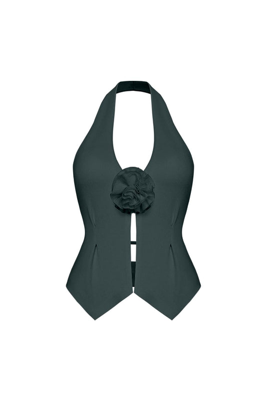 Riviera Floral Halter Vest