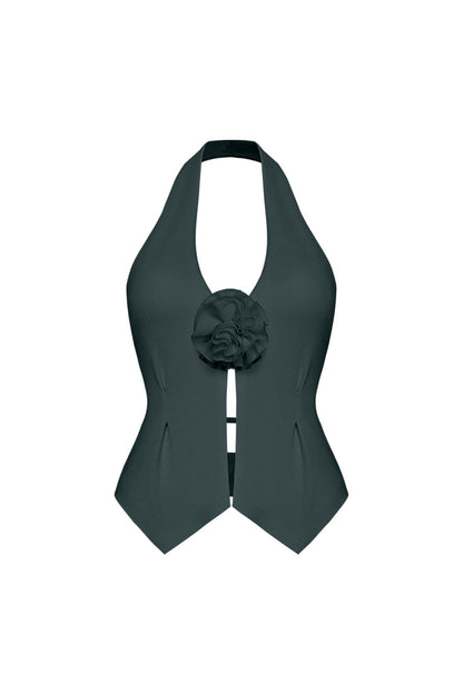 Riviera Floral Halter Vest