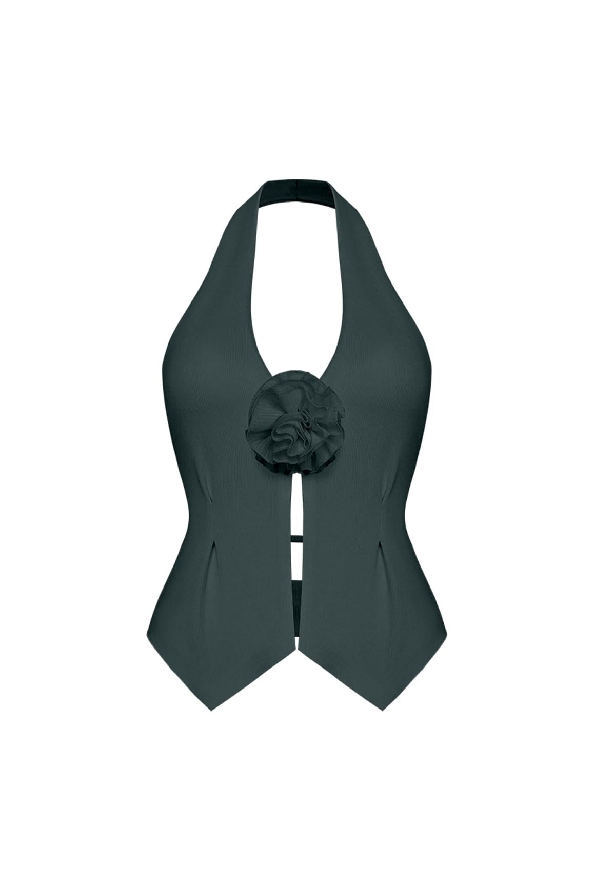 Riviera Floral Halter Vest