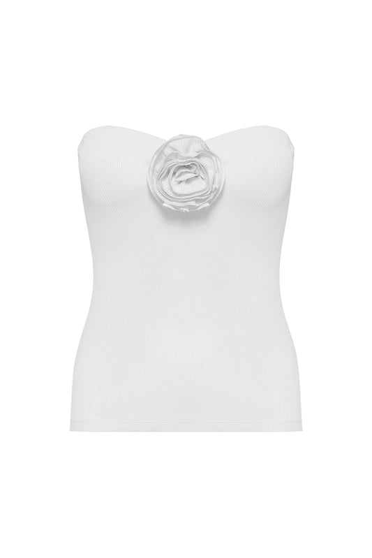 Strapless Floral Tank Top