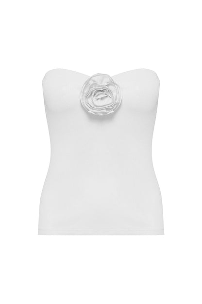 Strapless Floral Tank Top