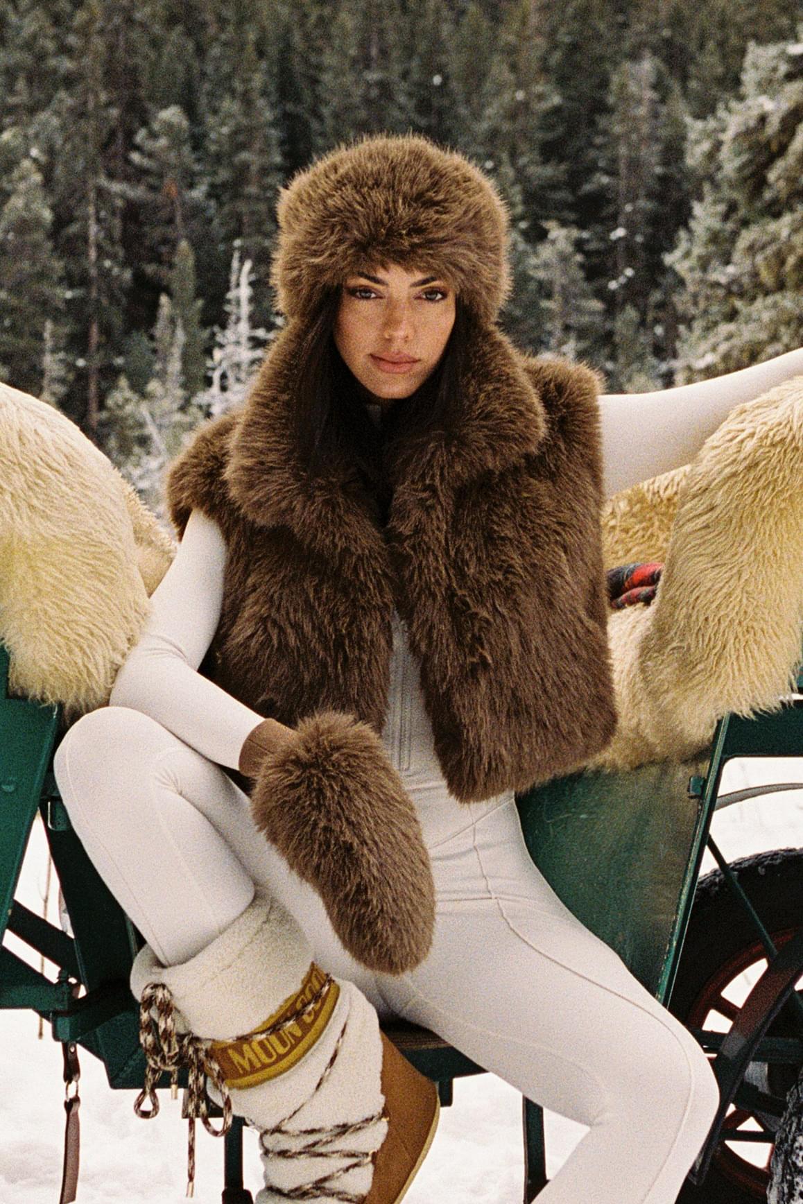 Alpine Cloud Faux Fur Vest